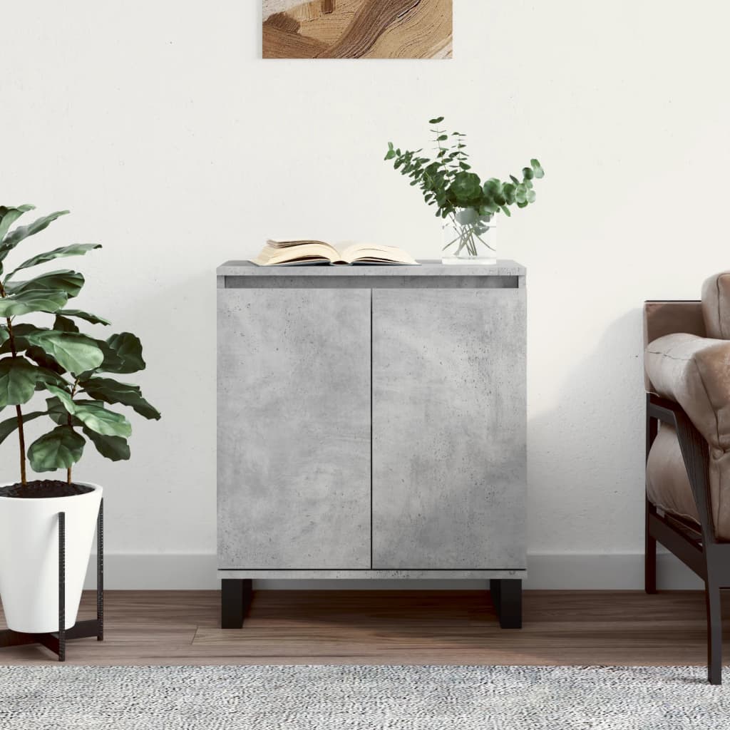 vidaXL Sideboard Concrete Grey 60x35x70 cm Engineered Wood