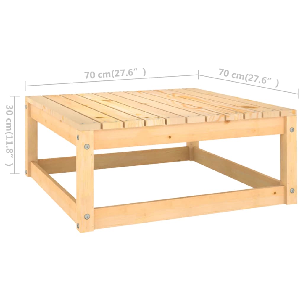 vidaXL 4 Piece Garden Lounge Set Solid Wood Pine