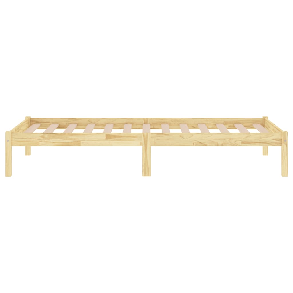 vidaXL Bed Frame without Mattress Solid Wood 100x200 cm