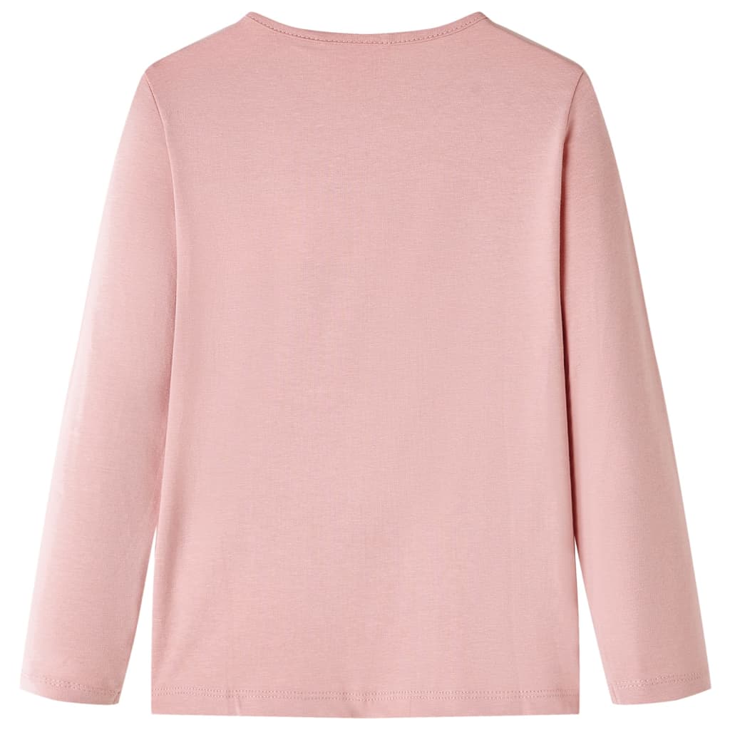 Kids' T-shirt with Long Sleeves Light Pink 116