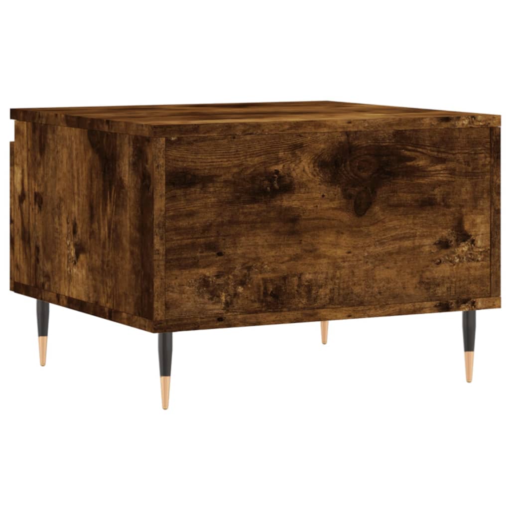 vidaXL Coffee Table Smoked Oak 50x46x35 cm Engineered Wood