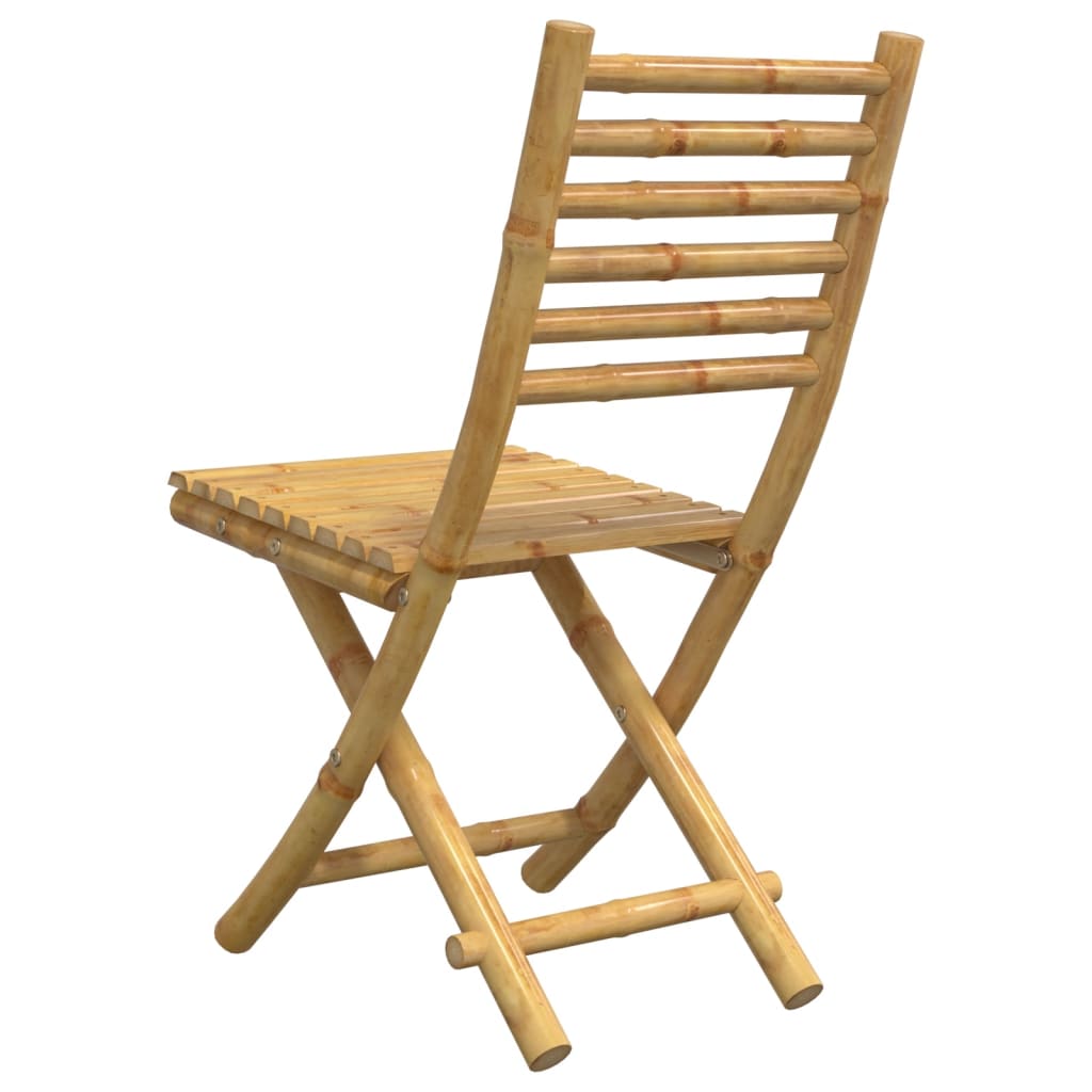 vidaXL Folding Garden Chairs 2 pcs 43x54x88 cm Bamboo