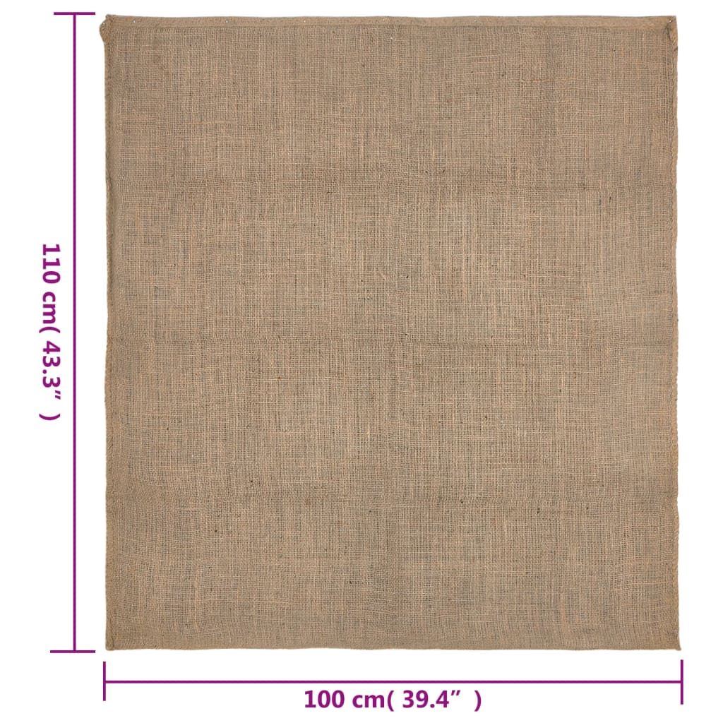 vidaXL Jute Sacks 10 pcs 100x110 cm 100% Jute 220 gsm