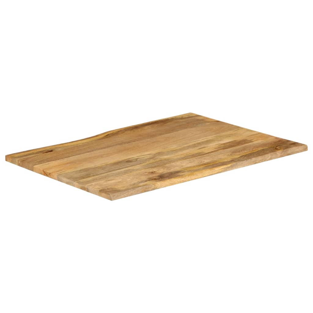 vidaXL Table Top 100x80x3.8 cm Live Edge Solid Wood Mango