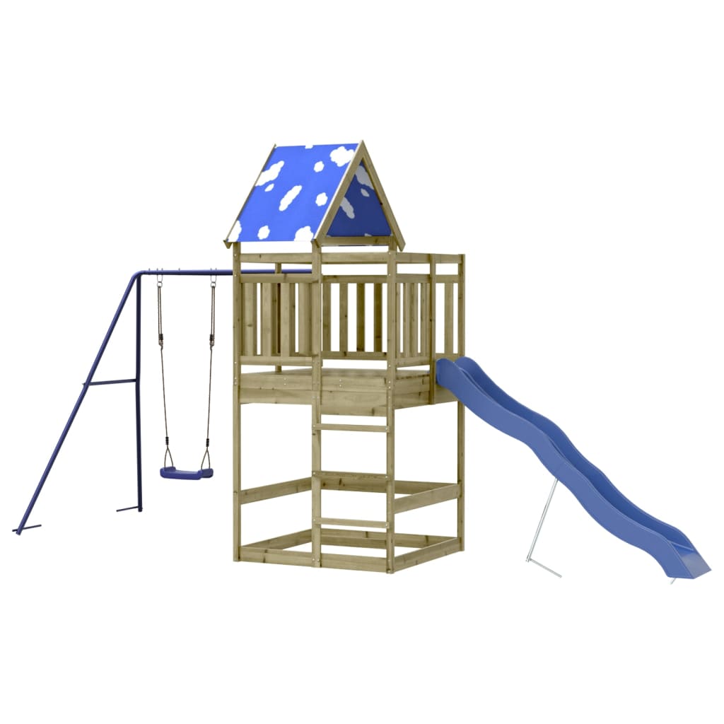 vidaXL Outdoor Playset Impregnated Wood Pine