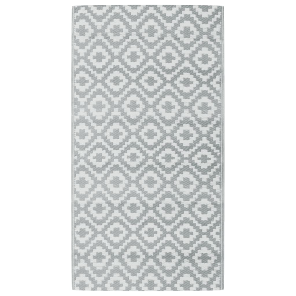 vidaXL Outdoor Carpet Grey 80x150 cm PP