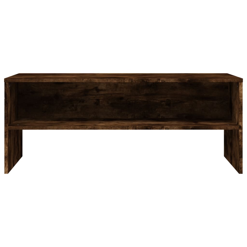 vidaXL TV Cabinet Smoked Oak 100x40x40 cm Engineered Wood