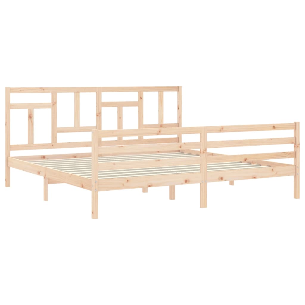 vidaXL Bed Frame without Mattress 200x200 cm Solid Wood