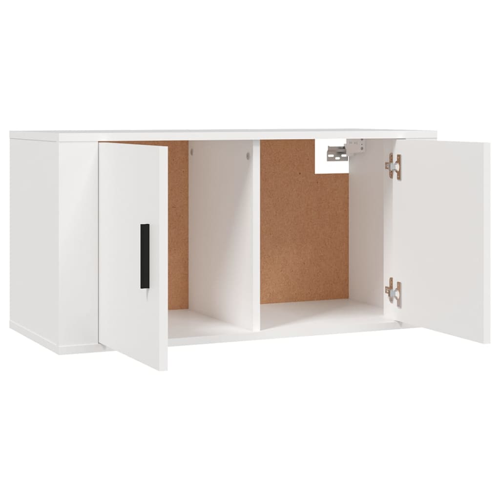 vidaXL Wall-mounted TV Cabinets 2 pcs White 80x34.5x40 cm