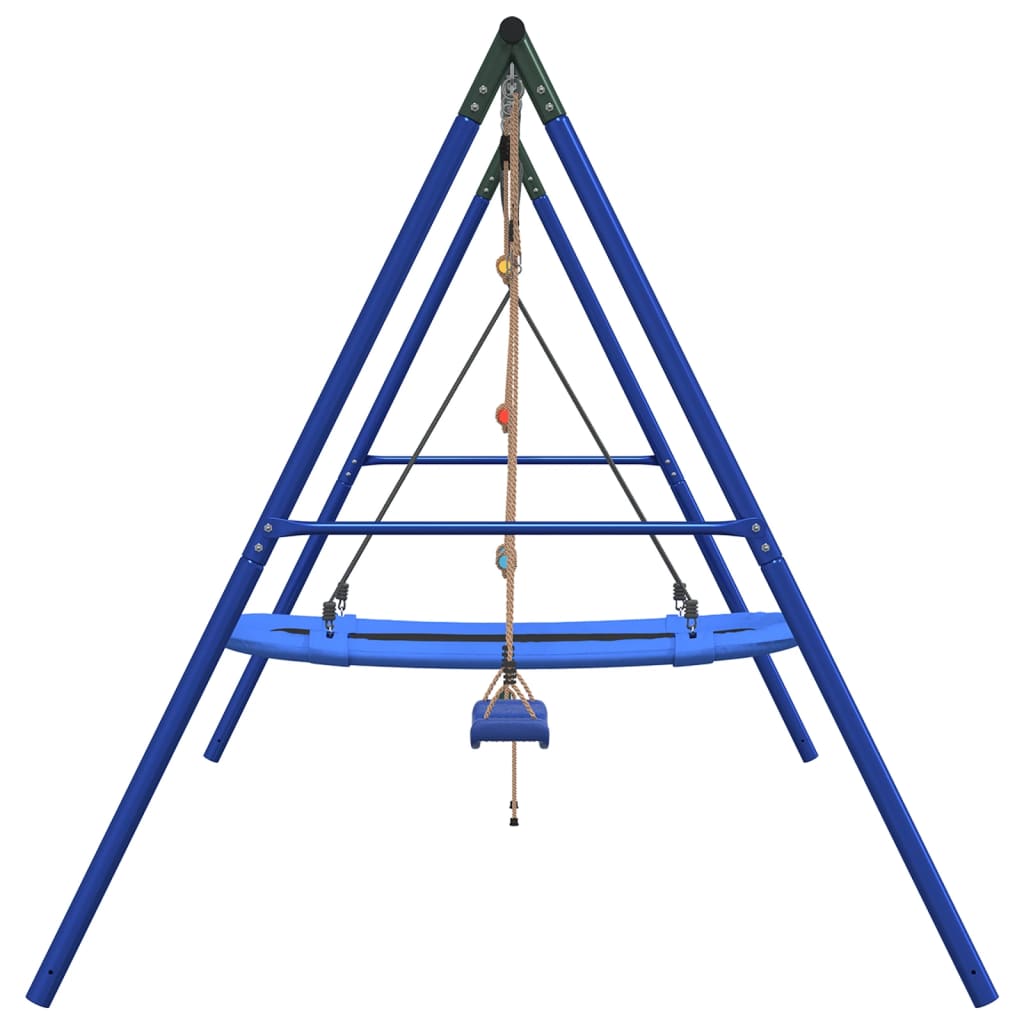 vidaXL Outdoor Swing Set with Swing, Ladder, Nest Swing