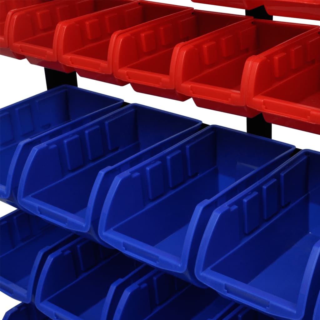 Blue & Red Garage Tool Organiser