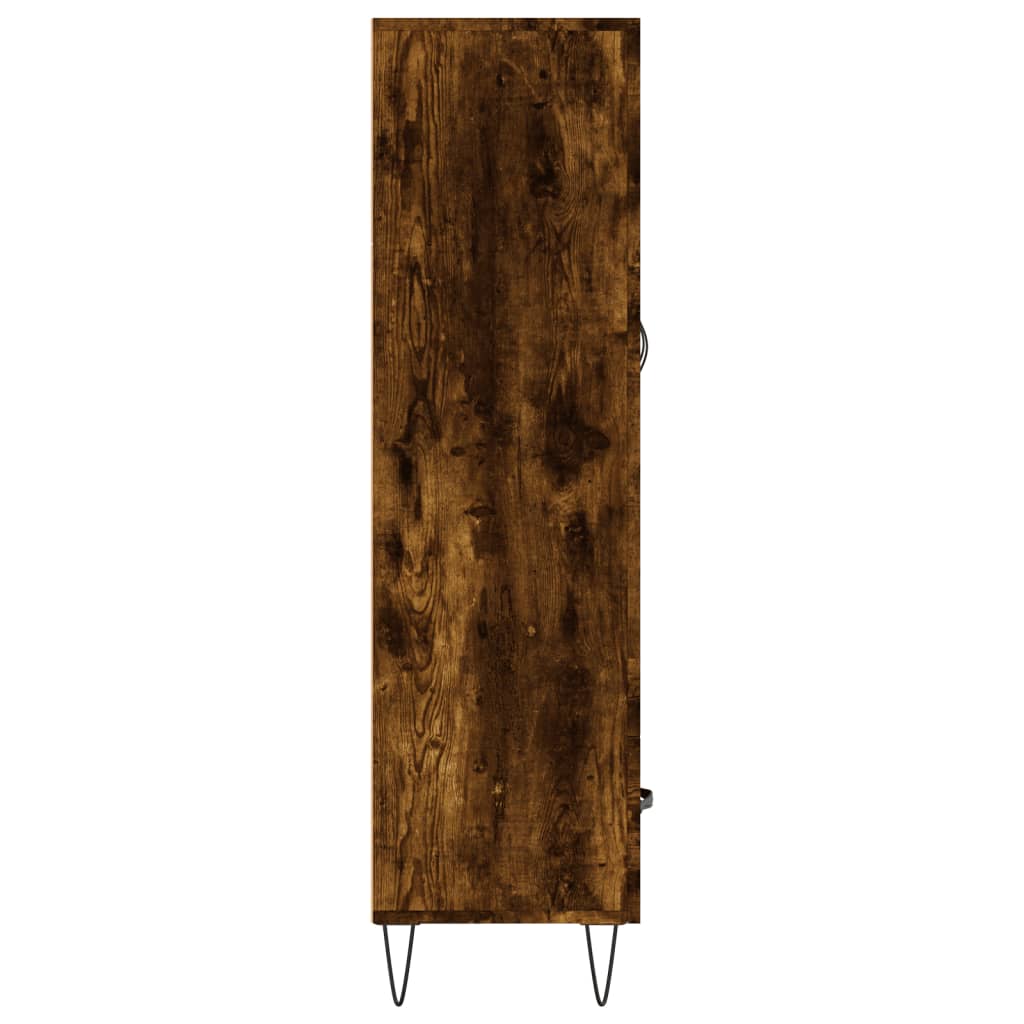 vidaXL Highboard Smoked Oak 69.5x31x115 cm Engineered Wood
