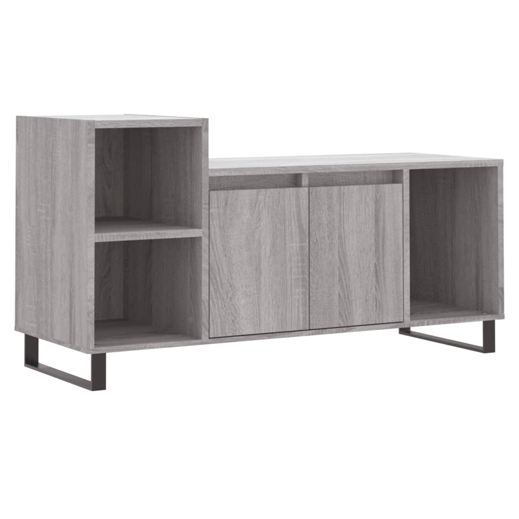 vidaXL TV Cabinet Grey Sonoma 100x35x55 cm Engineered Wood