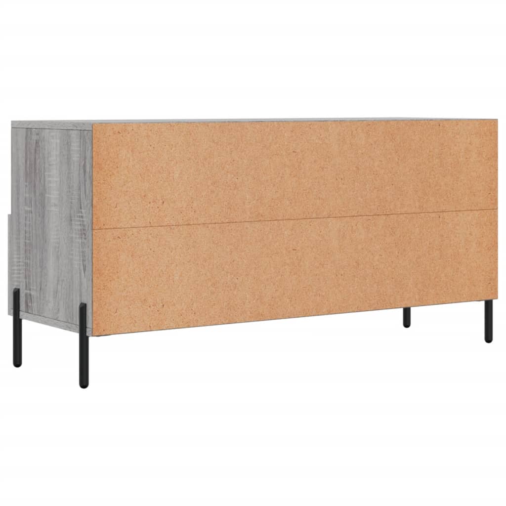 vidaXL TV Cabinet Grey Sonoma 102x36x50 cm Engineered Wood