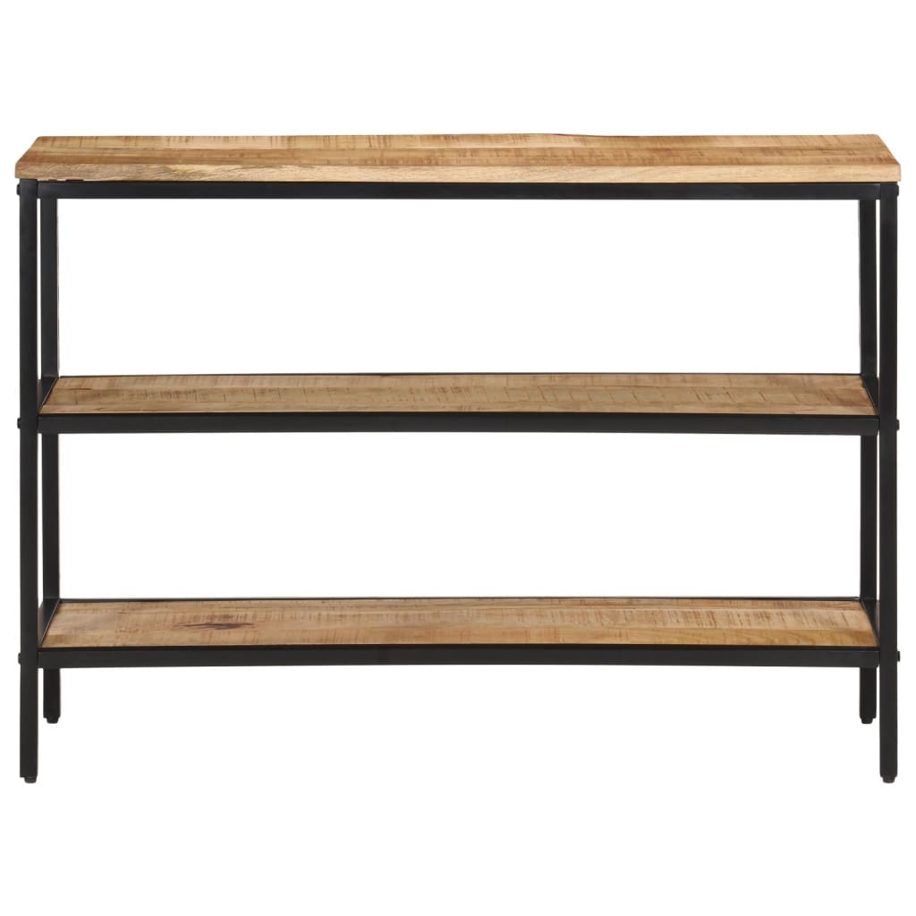 vidaXL Console Table 100x35x70 cm Solid Rough Wood Mango