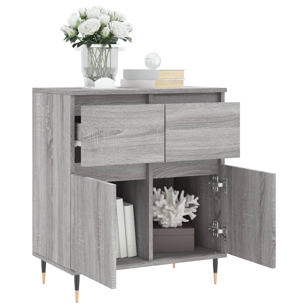 vidaXL Sideboard Grey Sonoma 60x35x70 cm Engineered Wood