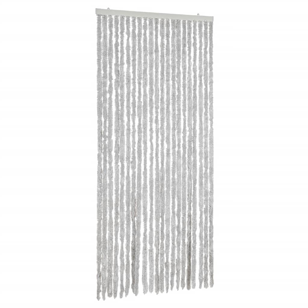 vidaXL Fly Curtain Grey 90x200 cm Chenille