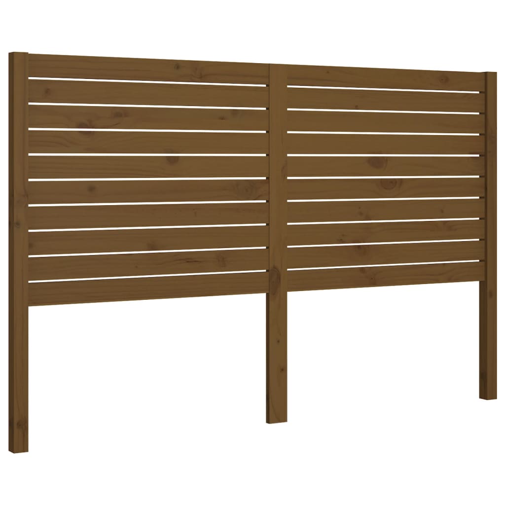 vidaXL Bed Headboard Honey Brown 126x4x100 cm Solid Wood Pine