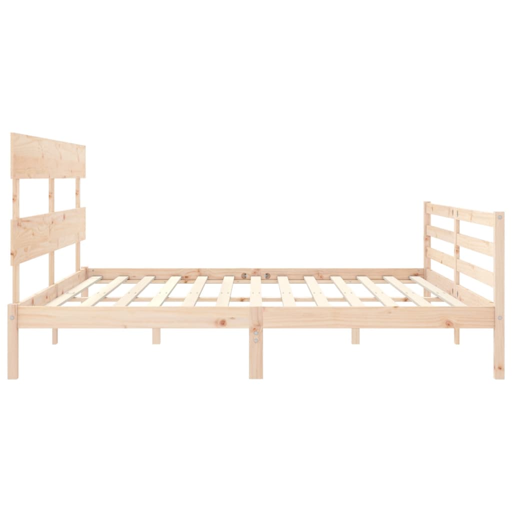 vidaXL Bed Frame without Mattress 200x200 cm Solid Wood