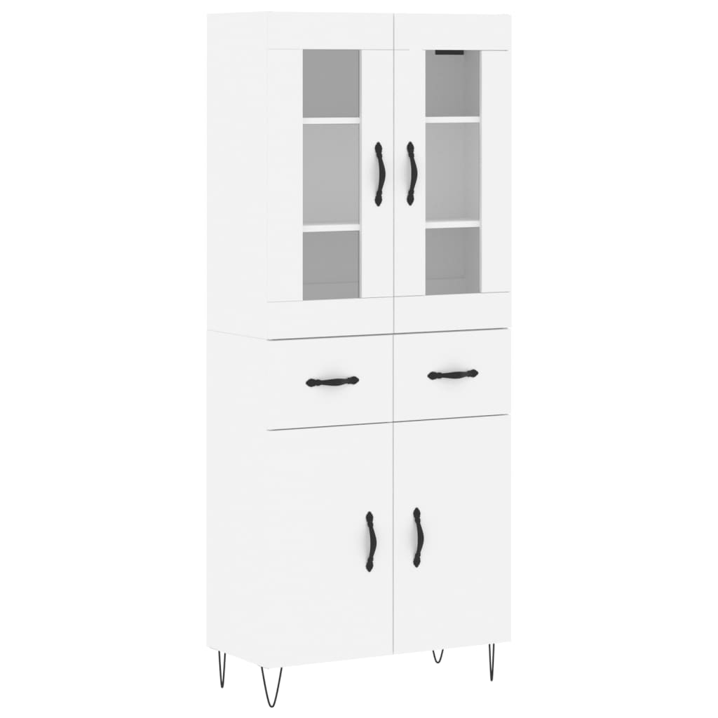 vidaXL Highboard White 69.5x34x180 cm Engineered Wood