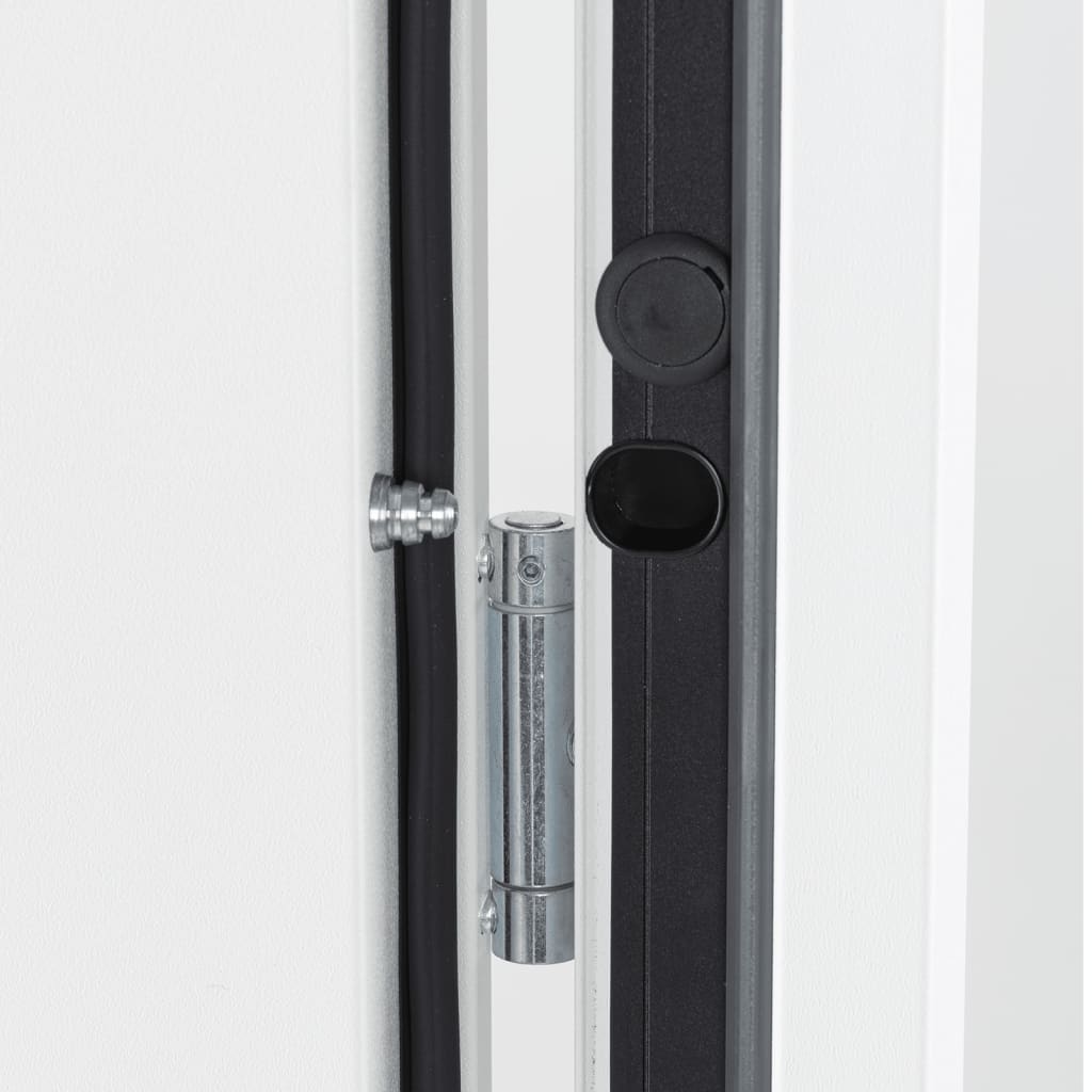 vidaXL Front Door White 110x207.5 cm Aluminium
