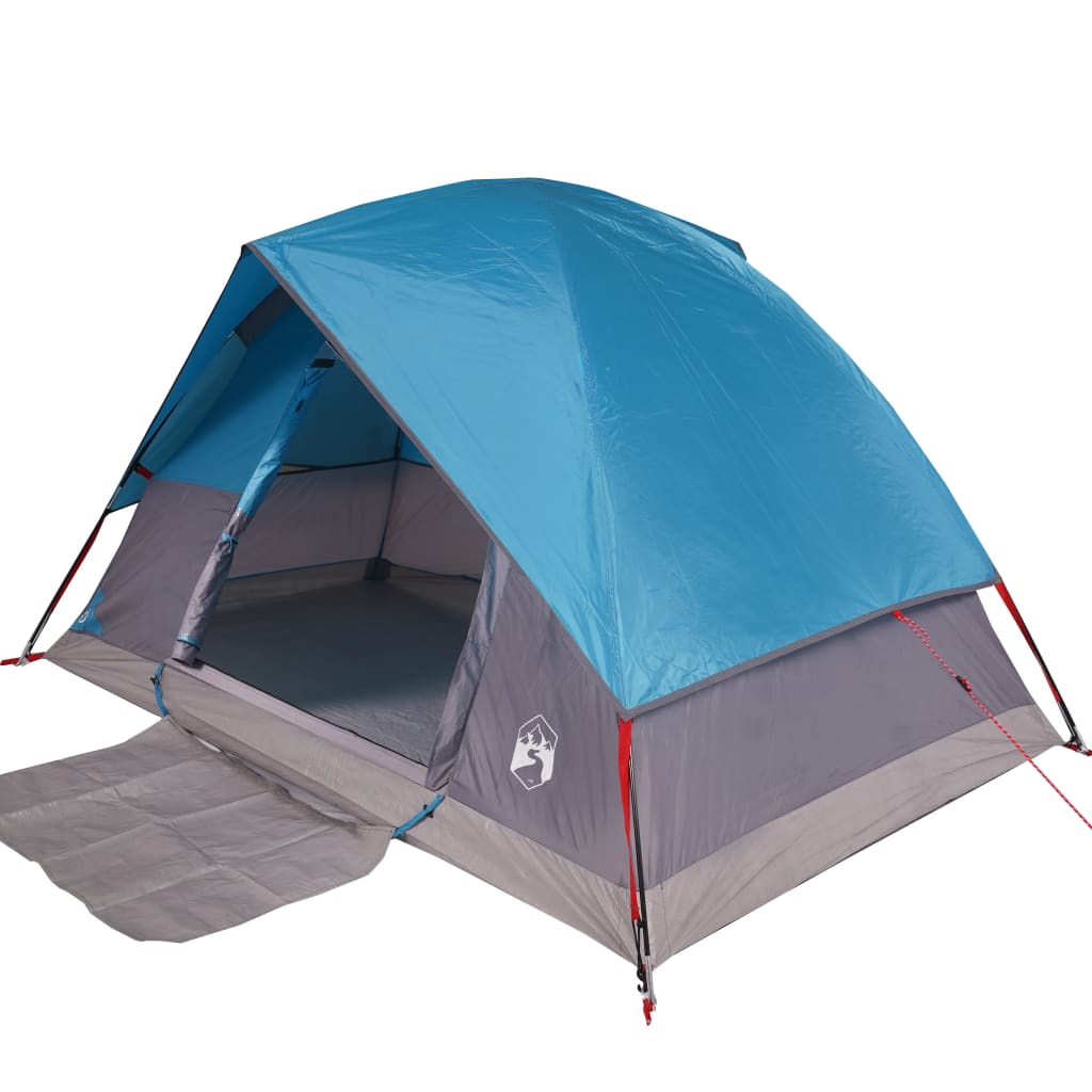 vidaXL Camping Tent Dome 2-Person Blue Waterproof