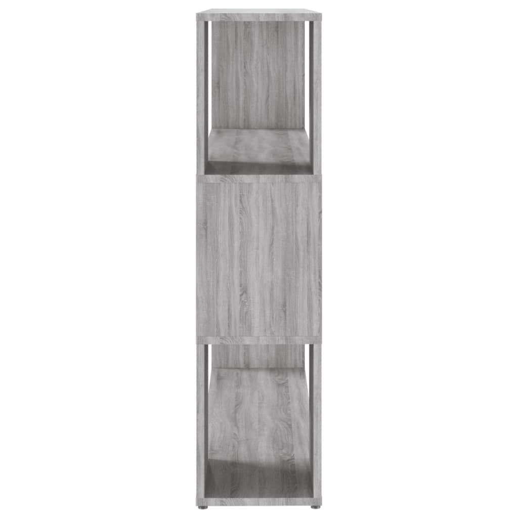 vidaXL Book Cabinet/Room Divider Grey Sonoma 100x24x94 cm