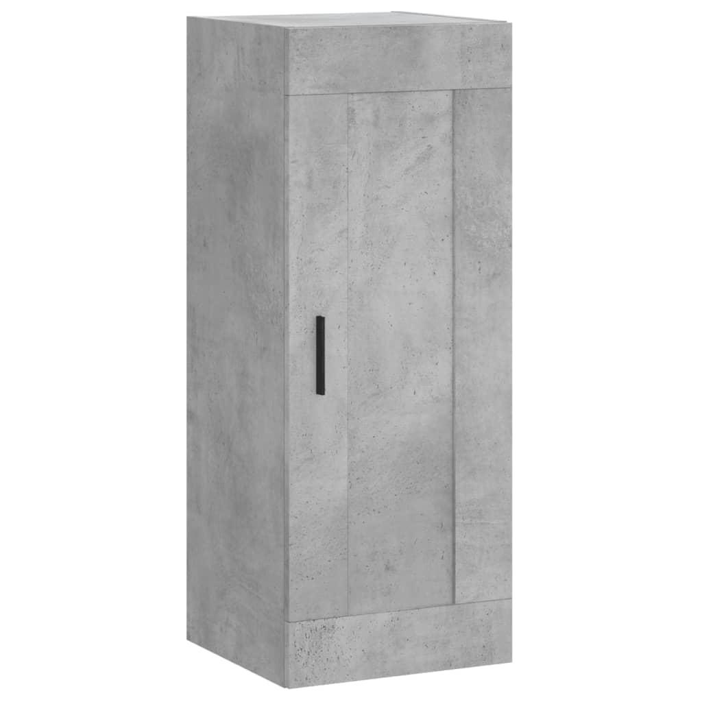 vidaXL Highboard Concrete Grey 34.5x34x180 cm Engineered Wood