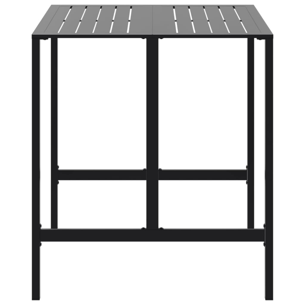 vidaXL Bar Table Black 100x100x110 cm Powder-coated Steel