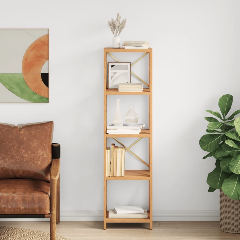 vidaXL 5-Tier Shelf 40x30x146 cm Solid Wood Oak