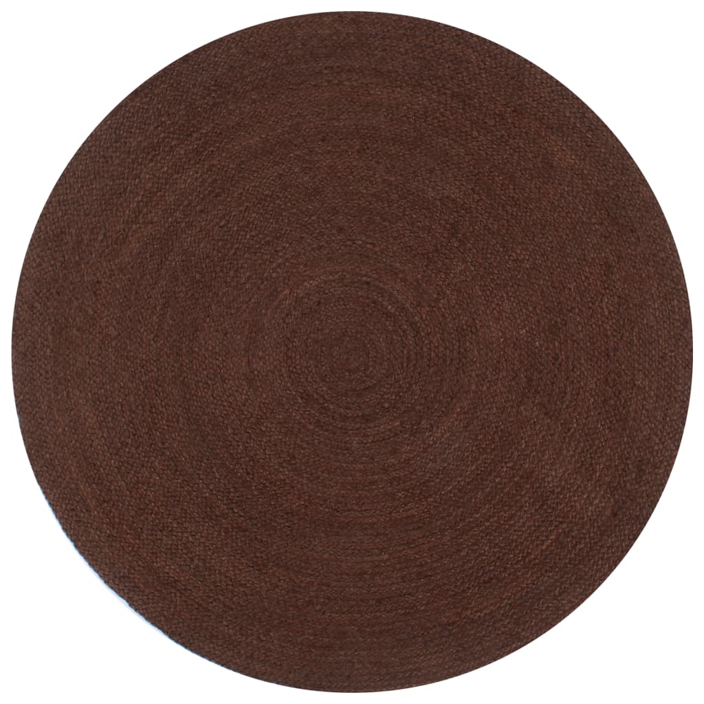 vidaXL Handmade Rug Jute Round 150 cm Brown