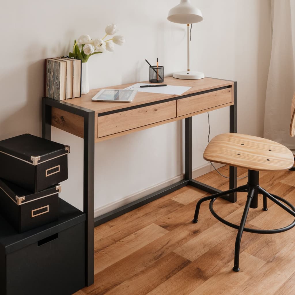 Finori Console Table Denver 44 Artisan Oak and Anthracite Grey