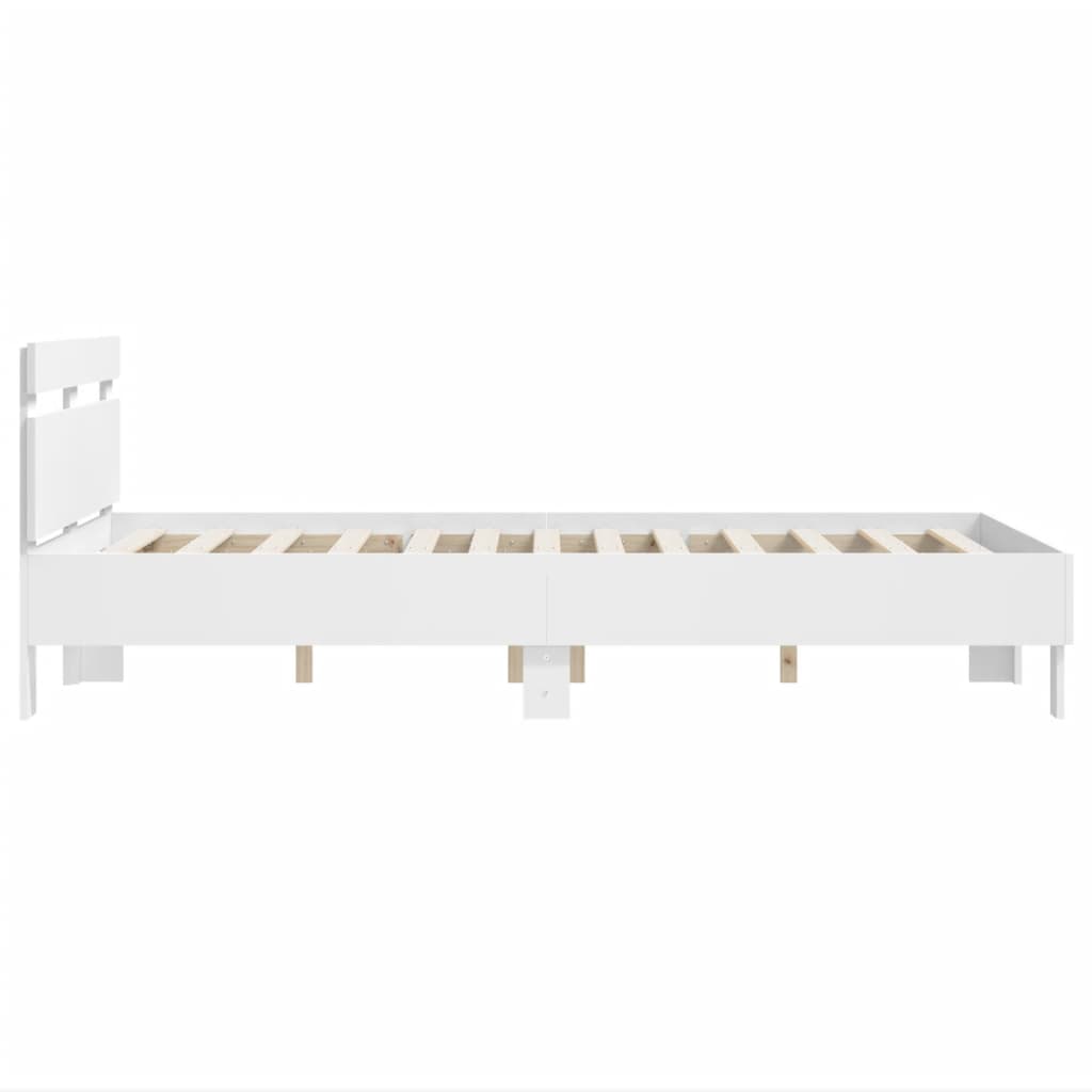 vidaXL Bed Frame without Mattress White 120x190 cm Small Double