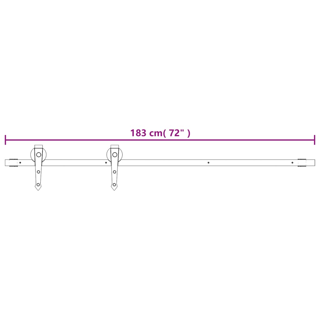 vidaXL Sliding Door with Hardware Set 90x210 cm Solid Wood Pine