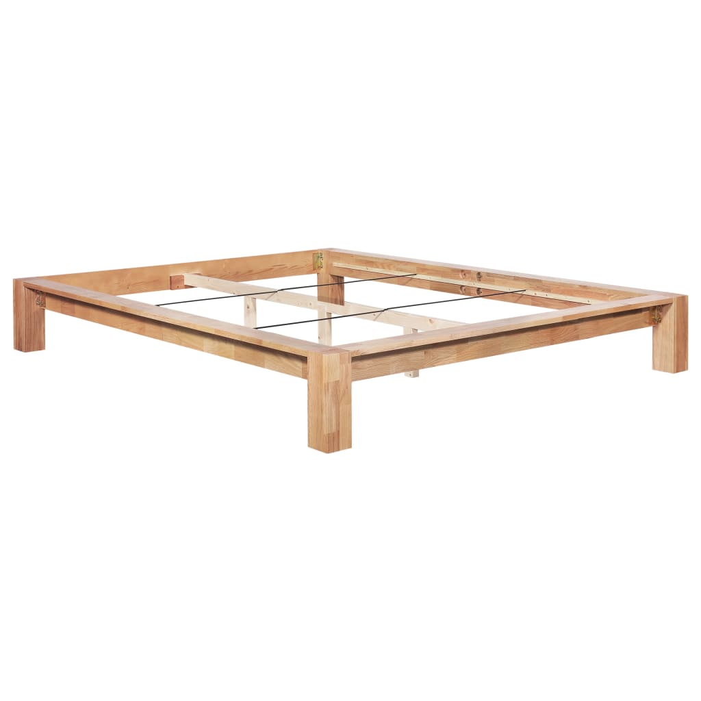 vidaXL Bed Frame without Mattress Solid Oak Wood 160x200 cm