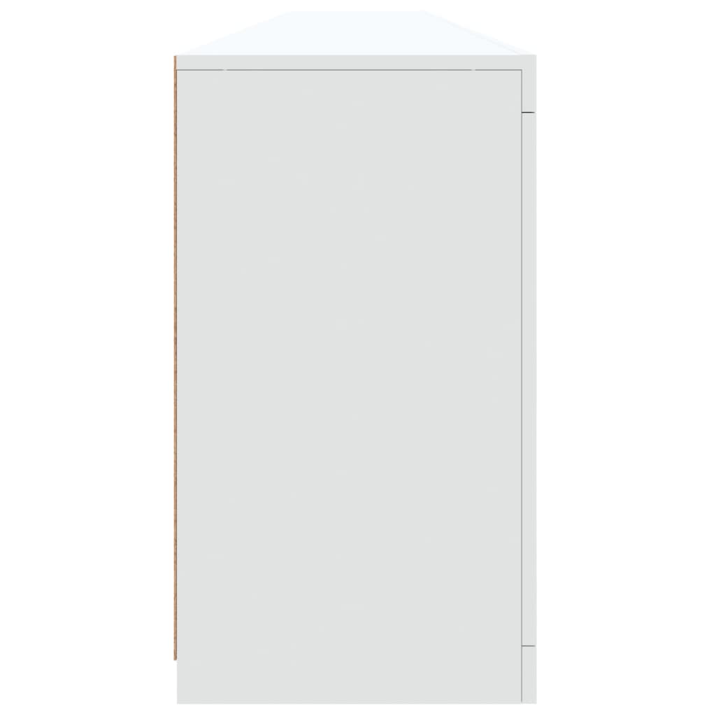 vidaXL Sideboard with LED Lights White 283x37x67 cm