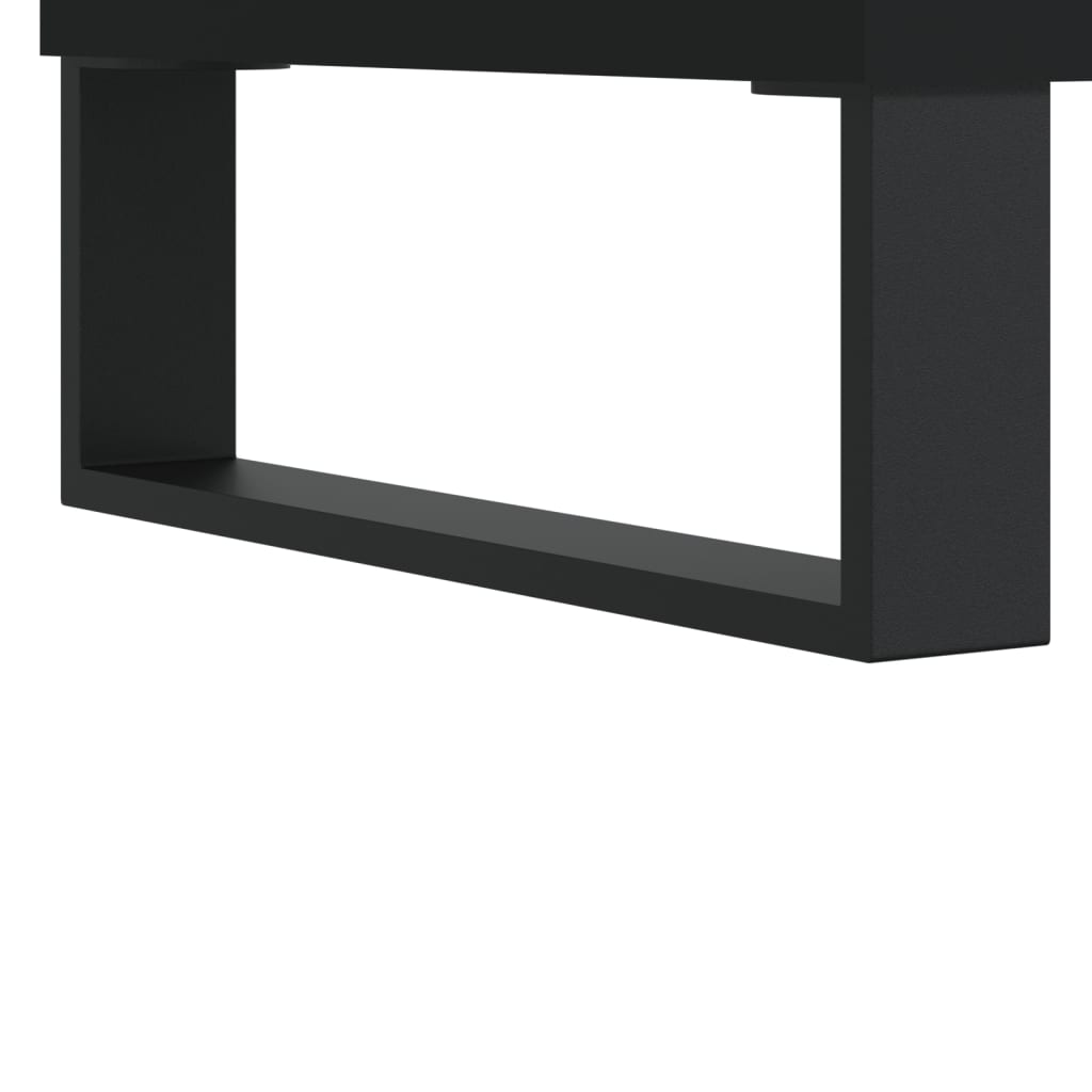 vidaXL TV Cabinet Black 80x36x50 cm Engineered Wood