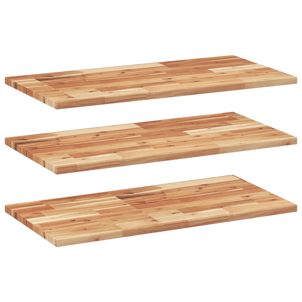 vidaXL Floating Shelves 3 pcs 60x40x2 cm Oil Finished Solid Wood Acacia