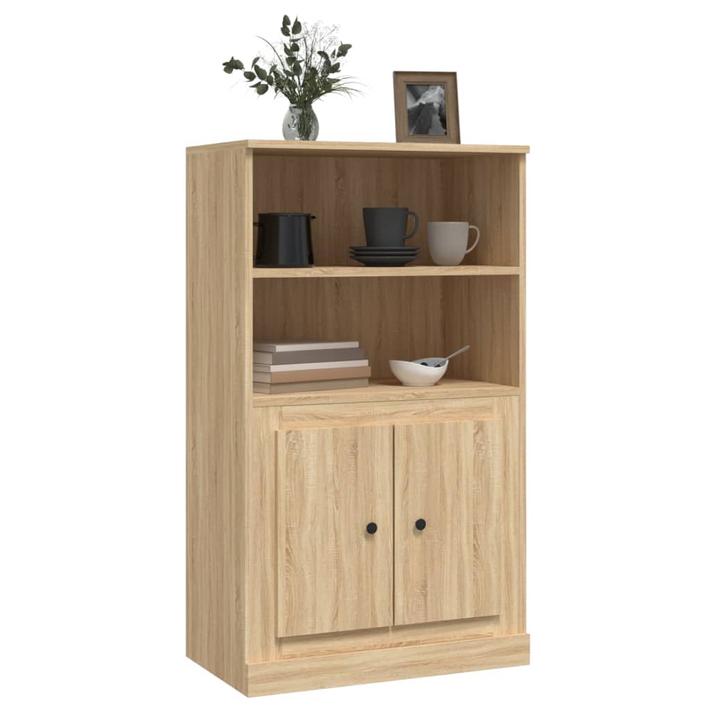 vidaXL Highboard Sonoma Oak 60x35.5x103.5 cm Engineered Wood