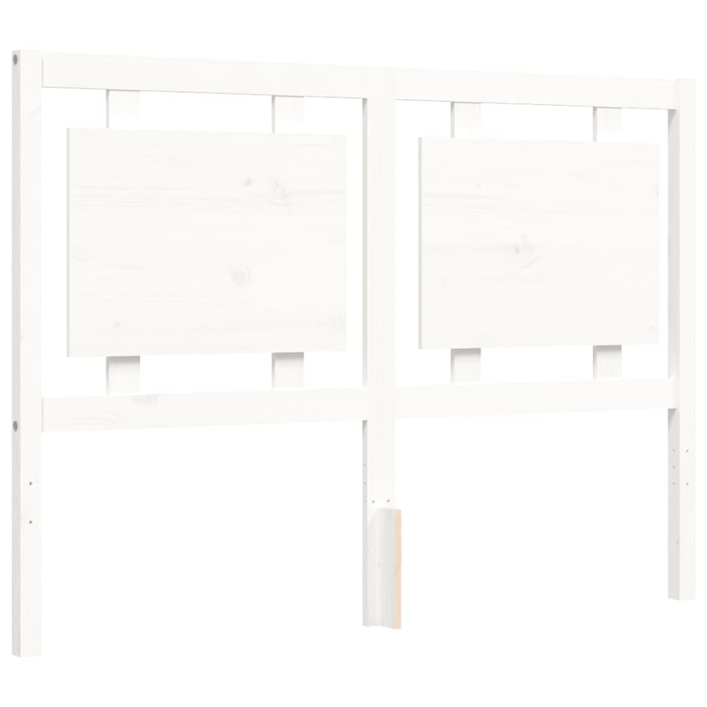 vidaXL Bed Frame without Mattress White 140x200 cm Solid Wood