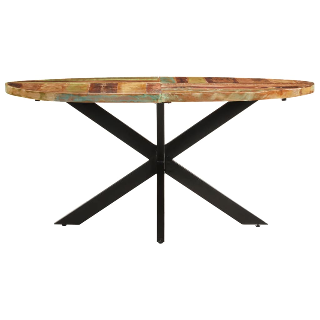 vidaXL Dining Table 160x90x75 cm Solid Reclaimed Wood