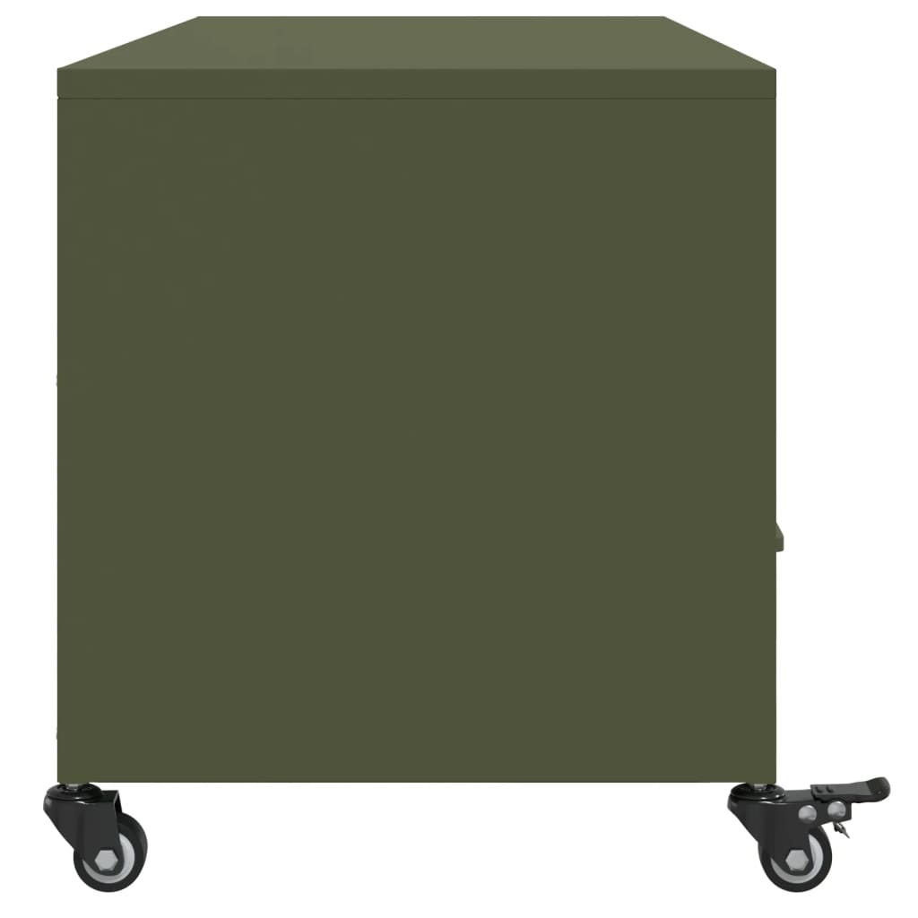 vidaXL TV Cabinet Olive Green 100.5x39x43.5 cm Steel