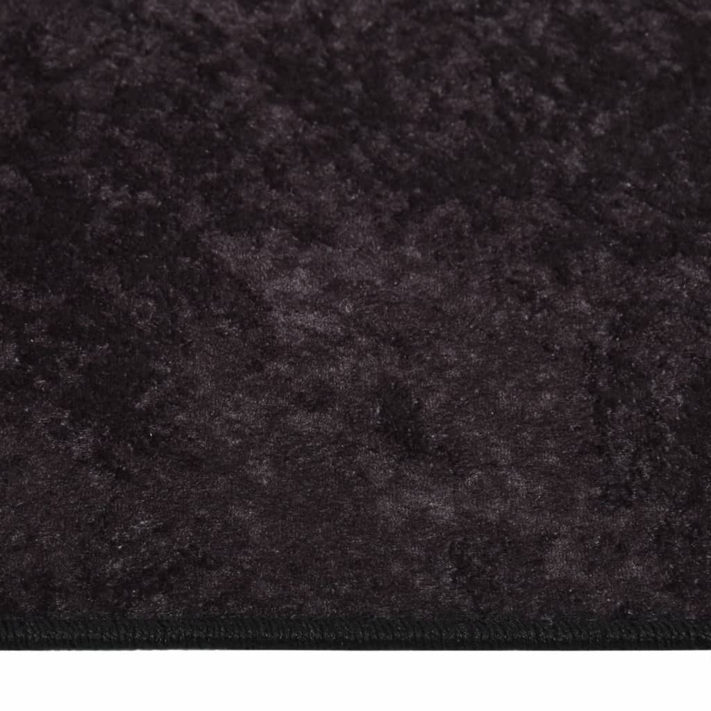 vidaXL Rug Washable 80x150 cm Anthracite Anti Slip