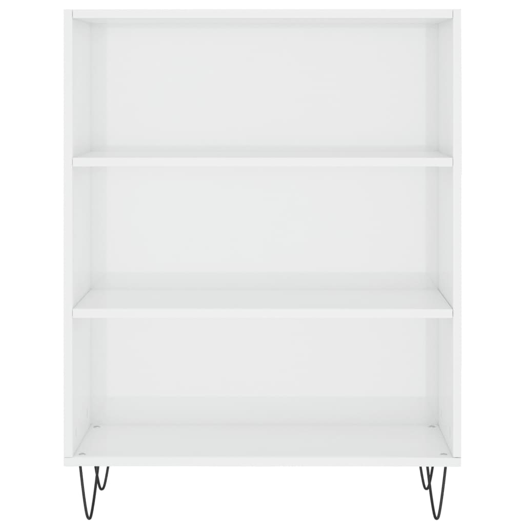 vidaXL Highboard High Gloss White 69.5x34x180 cm Engineered Wood