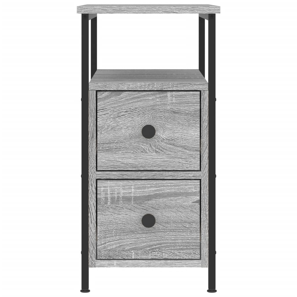 vidaXL Bedside Cabinets 2 pcs Grey Sonoma 30x60x60 cm Engineered Wood