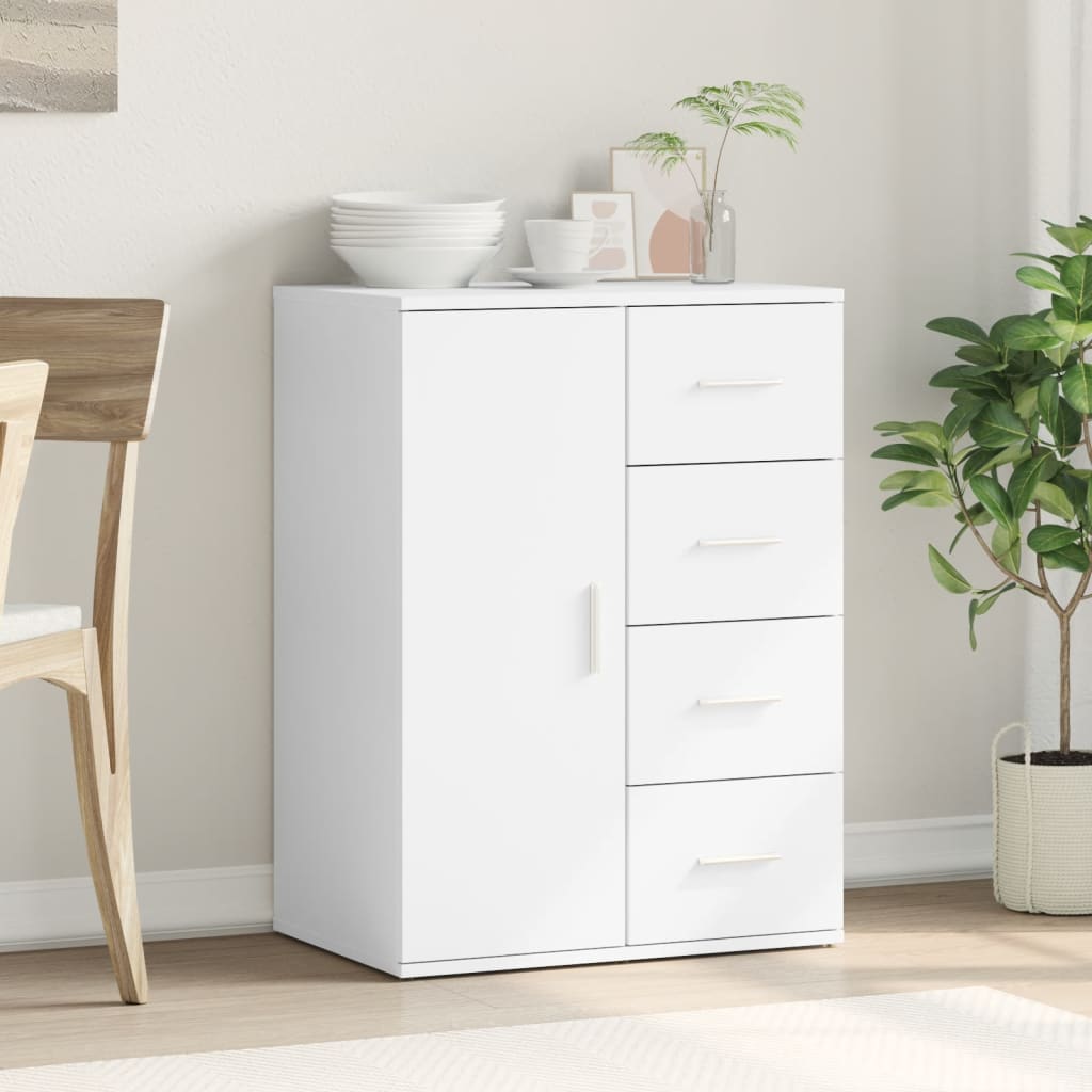 vidaXL Sideboard White 59x39x80 cm Engineered Wood