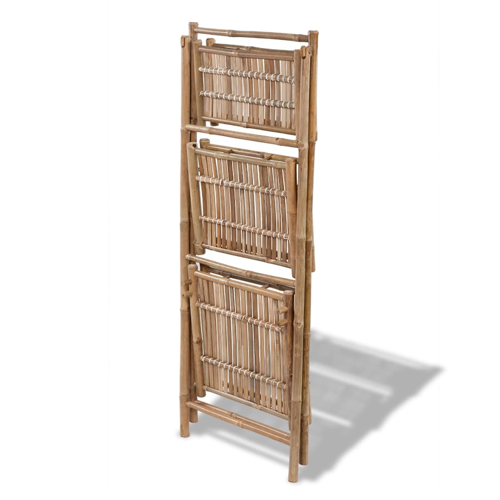 vidaXL 3-Tier Folding Bamboo Plant Rack