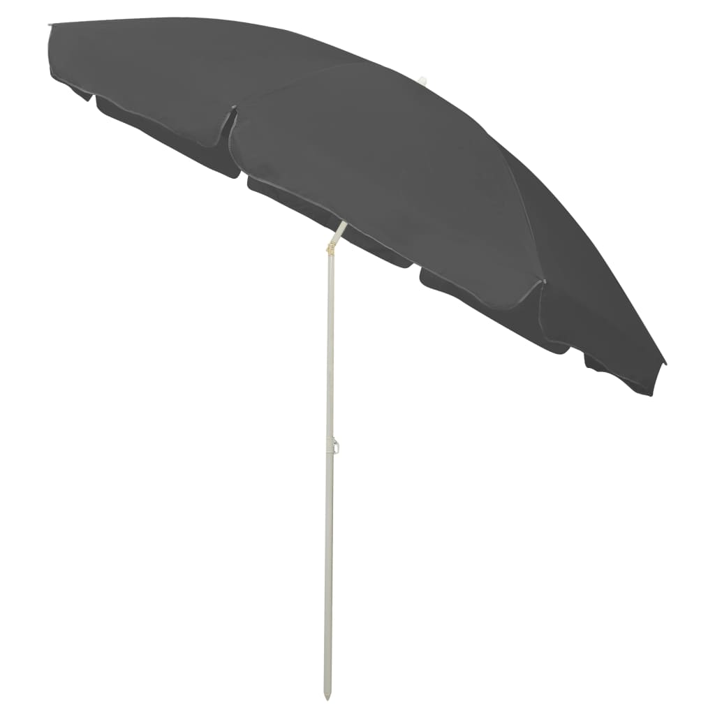 vidaXL Beach Parasol Anthracite 300 cm