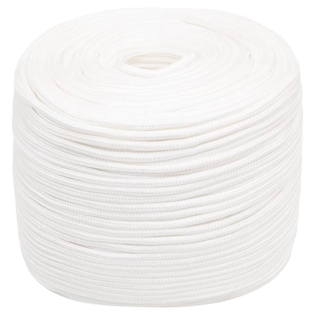 vidaXL Boat Rope Full White 6 mm 25 m Polypropylene