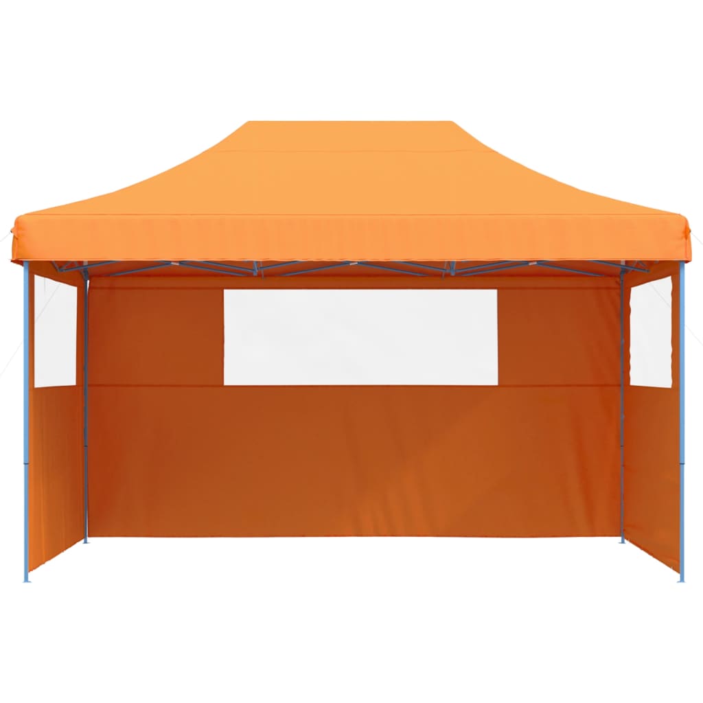 vidaXL Foldable Party Tent Pop-Up with 3 Sidewalls Orange